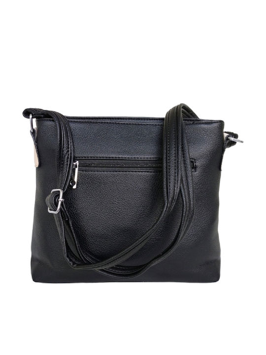 Leather Women's Shoulder Bag Black