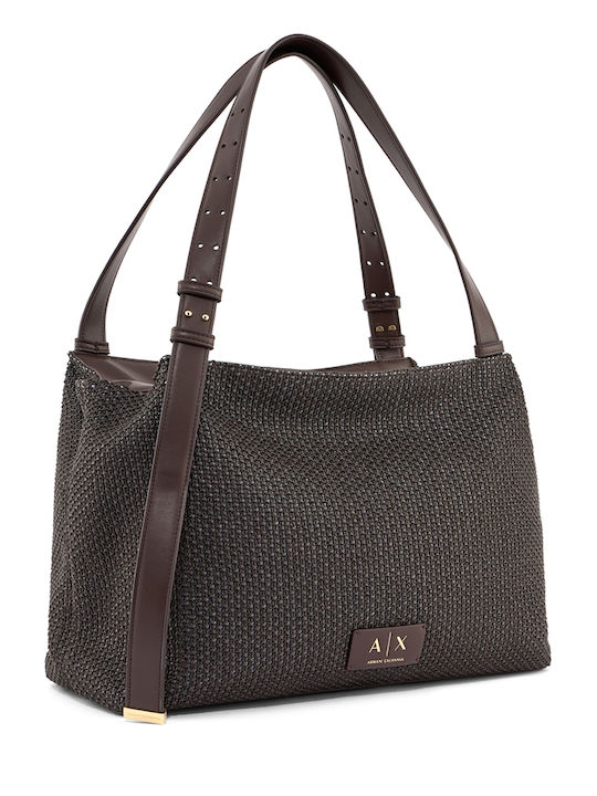 Straw Women's Shoulder Shopper Bag Brown