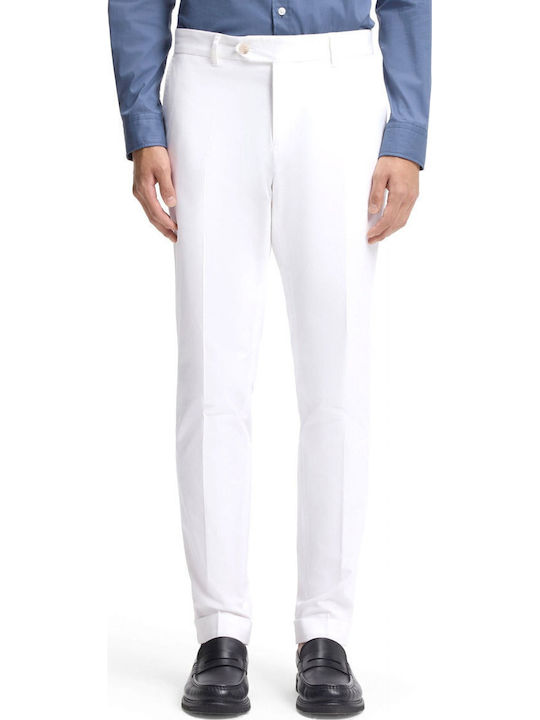 Παντελόνι Chino Ελαστικό σε Slim Εφαρμογή Λευκο