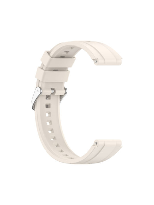 Huawei Watch Gt4 41mm Official Steps Style Silver Buckle Silicone Watch Band Starlight Color