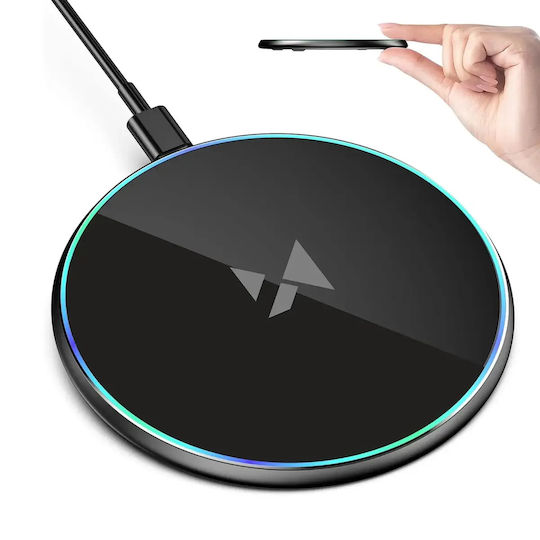 Wozinsky Încărcător Wireless (Qi Pad) și Cablu USB-C 15W Negruς (WLI-01Y)