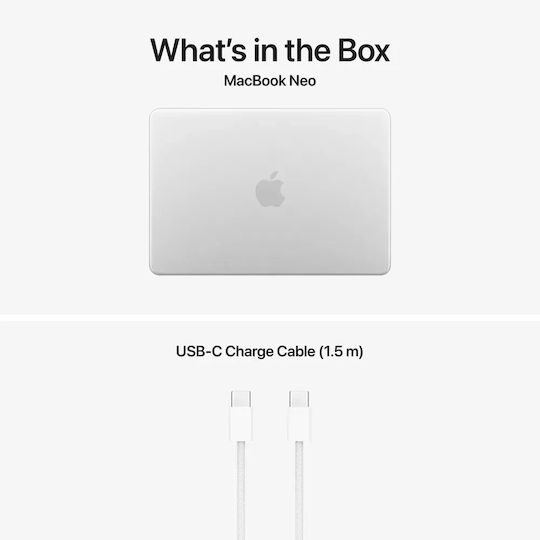 Apple MacBook Neo 13" IPS Retina Display (A18 Pro-6‑Core/8GB/256GB SSD/5‑Core GPU) Silver (US Keyboard)