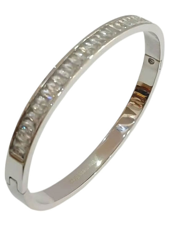 Kalliopi Silver Brățară Pentru Femei Din Oțel 6cm