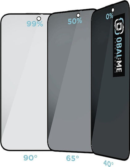 iLike 5D Privacy Tempered Glass Μαύρο (iPhone 14 Pro)