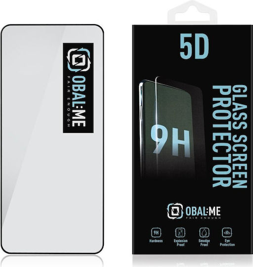 Obal:Me 5D Tempered Glass Μαύρο (Motorola G24 Power, G04, G04s, E14)