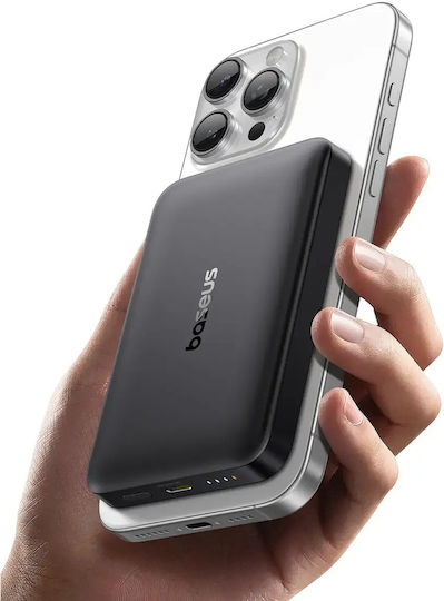Baseus EnerFill FM12 MagSafe Qi2 Външна Батерия 10000mAh 22.5W Power Delivery Черна