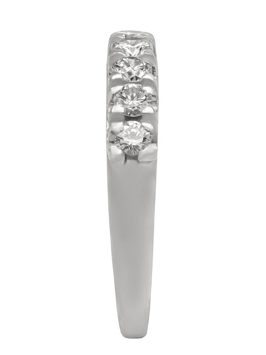 Savvas Design Women's Ring with Diamond from 18K White Gold