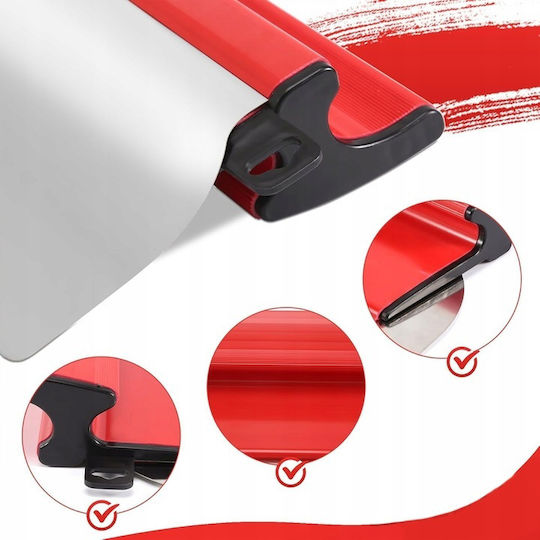 Set Spatule Pentru Chit 2 Bureți Abrasivi Zola Lungime 60 Cm Lamă Interșanjabilă 0 3 Mm Oțel Inoxidabil Roșu