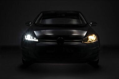 Комплект 2 Led Фарове Vw Golf Vii 2012-2016 Черни Ledriving Xenon Halogen Position Osram