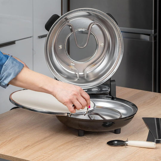 Cuptor Electric de Pizza Tradițional 1.2kW 34x33x16.5cm
