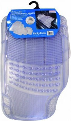 Autoline Set of Front and Rear Mats Universal 4pcs Tray Type Transparent