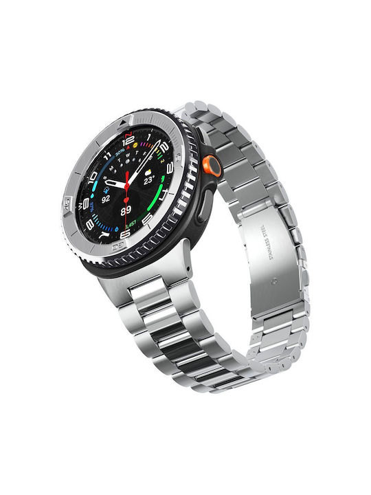 Spigen Tune Schutz-Bezel in Silber Farbe für Samsung Galaxy Watch 8 Classic 46mm