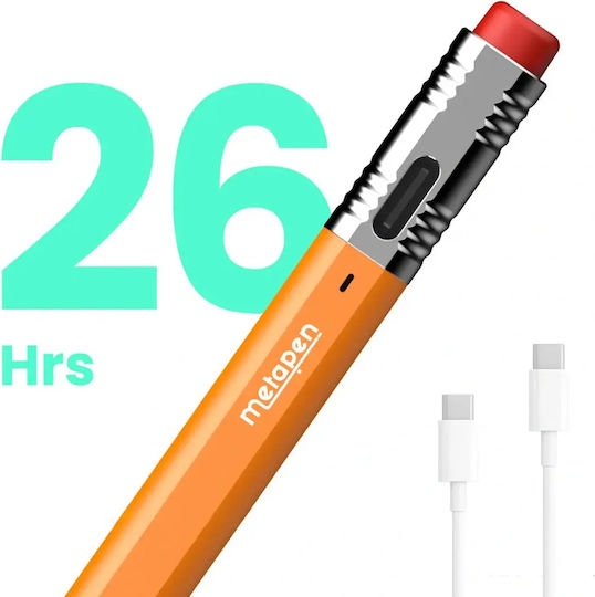 Metapen Air8 Pro X Γραφίδα Αφής για iPad σε Πορτοκαλί χρώμα