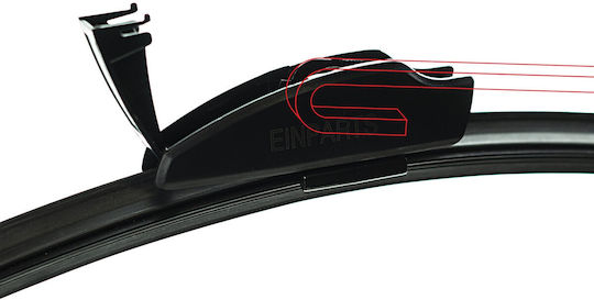 Einparts Fahrer-Seiten Scheibenwischer 710mm