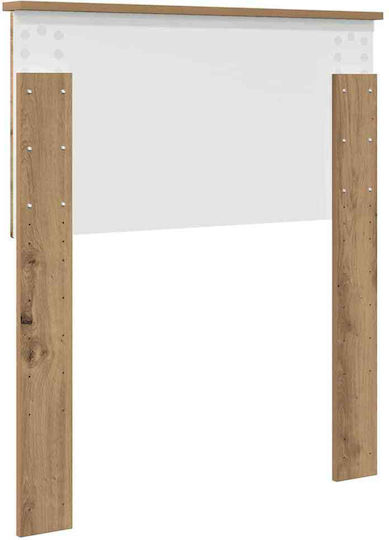 vidaXL Wooden Bed Headboard Brown 78x90cm