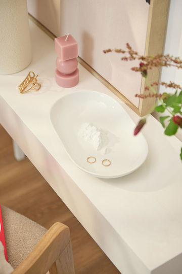 Raeder Round Serving Bowl made of Porcelain White with Diameter 25.2cm