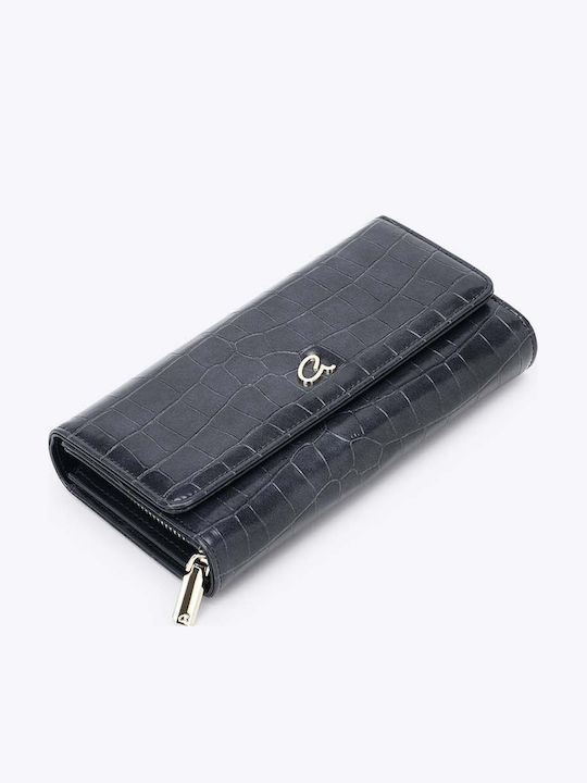 Große Damenbrieftasche Blau