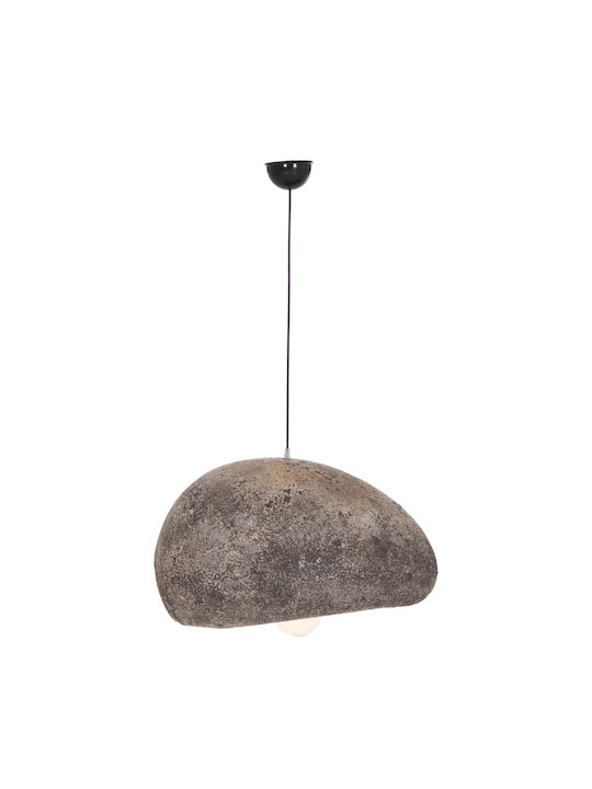 HomeMarkt Stoner Stoner Κρεμαστό Φωτιστικό Γκρι με Ντουί E27 55x45εκ.