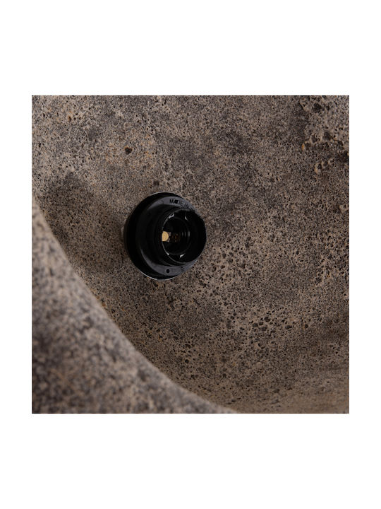 HomeMarkt Stoner Stoner Κρεμαστό Φωτιστικό Γκρι με Ντουί E27 55x45εκ.