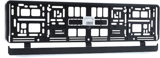 Einparts Kfz-Kennzeichenrahmen Kunststoff 53 x 13cm Schwarz 1Stück