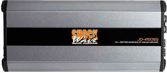 Shockwave 4channel Amplifier 4x100wrms @ 4ohm Jd-4150sq