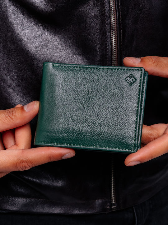 Leder Herrenbrieftasche Grün