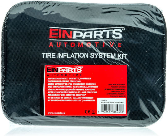 Einparts Automobil 120w Kompressor 450ml Reifenreparaturflüssigkeit Tubeless Reifen Tpms