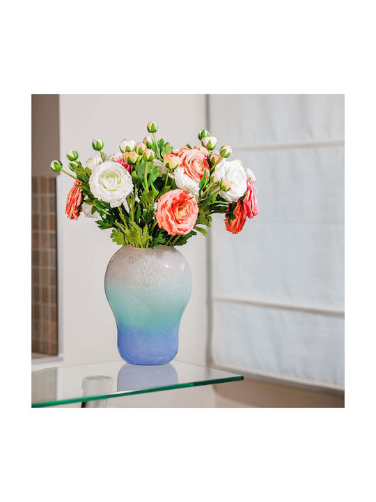 Koart Rosa White Artificial Flower Real Touch 45 Cm 1 Piece