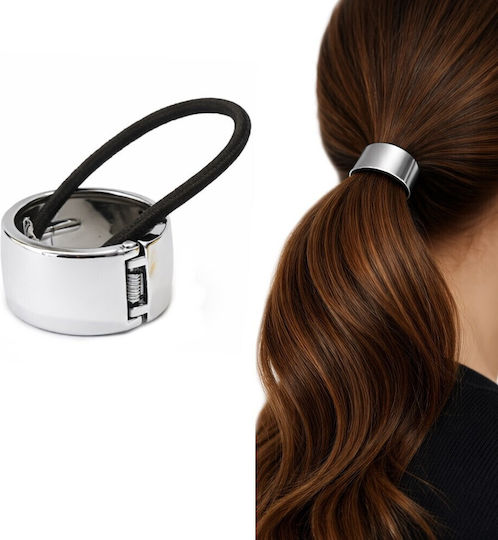 Haargummi Ponytail Silber