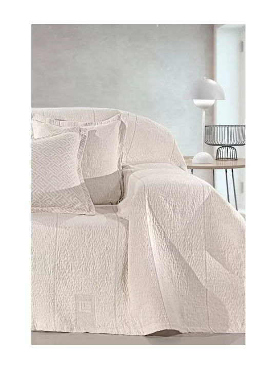 Guy Laroche Soho Sesselüberwurf Chenille 180x150cm Ecru