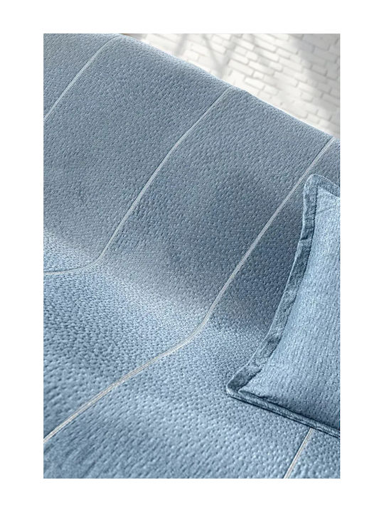 Guy Laroche Soho Ριχτάρι Πολυθρόνας Chenille 180x150εκ. Denim