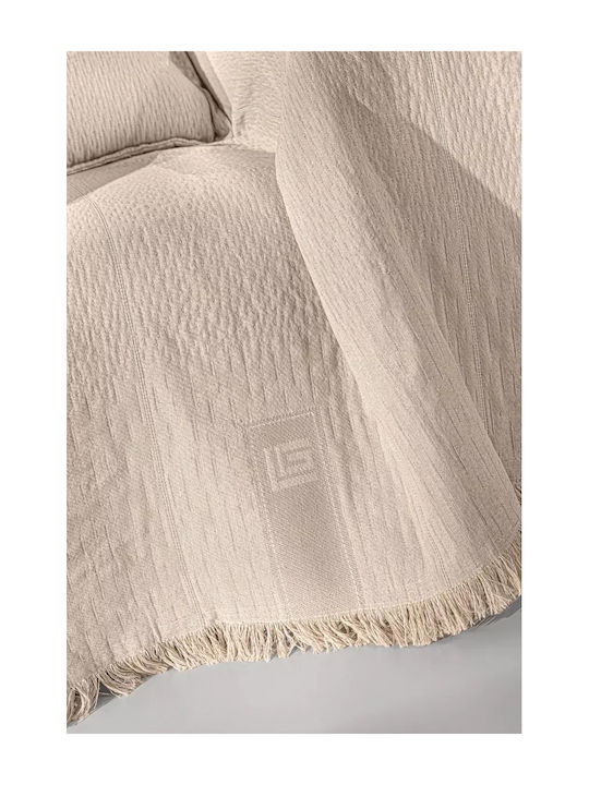 Guy Laroche Soho Ριχτάρι Πολυθρόνας Chenille 180x150εκ. Natural
