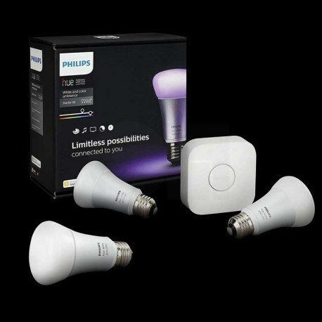 Philips Умна Крушка Hue White And Color Ambiance LED 10W за Цокъл E27 Студено Бяло