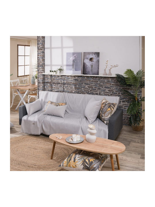 Teoran Bari Dreisitzer-Sofa Wurf Chenille 180x300cm