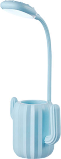 Techkidz Pencil Cup Led Lighting Flexible Stem Cactus Model Blue