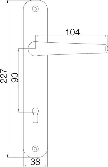 Pachet P 90 Închizătoare+Mâner Oro 35-500 Ext 5707