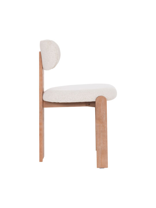 Karvo Dining Room Wooden Chairs Beige 2pcs 57x50x79cm