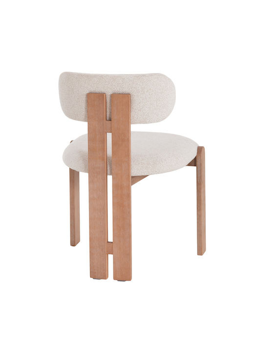 Karvo Dining Room Wooden Chairs Beige 2pcs 57x50x79cm