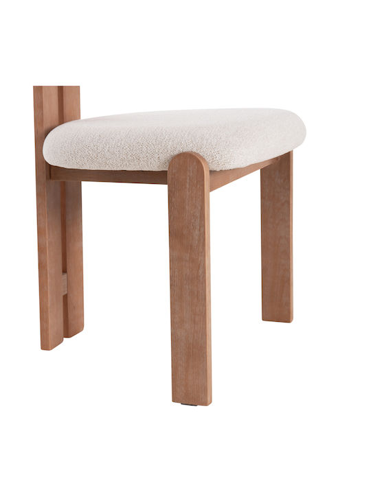 Karvo Dining Room Wooden Chairs Beige 2pcs 57x50x79cm