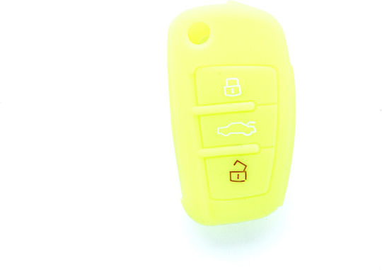 Carsafety Silicone Case Audi A3 A4 A5 A6 Q3 Q5 Q7 Tt Key Neon