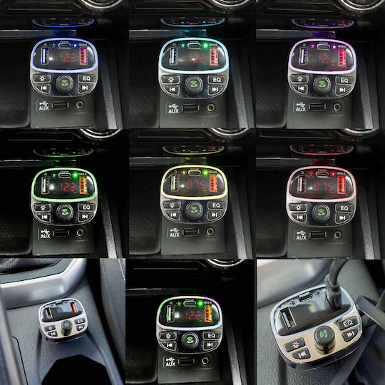Einparts Auto FM-Transmitter mit Bluetooth / USB