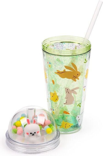 Puckator Чаша от Стъкло със Сламка Puckator Чаша от Стъкло със Сламка