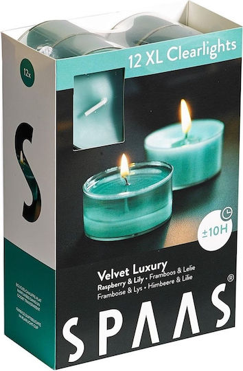 Spaas Teelichter Aromatisch in Blau Farbe (bis zu 10 Stunden Dauer) 12 Stück Spaas Teelichter Aromatisch in Blau Farbe (bis zu 10 Stunden Dauer) 12 Stück