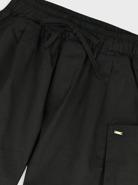 Kids Shorts Bermudas Fabric Black