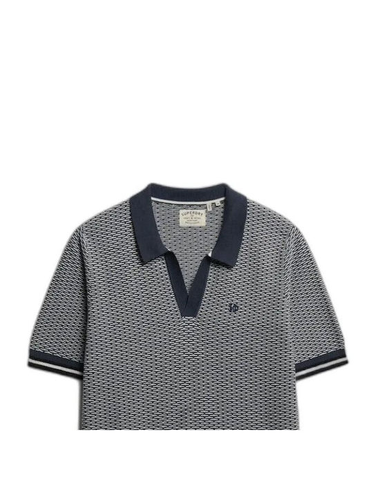 Short Sleeve Polo Shirt Navy Blue