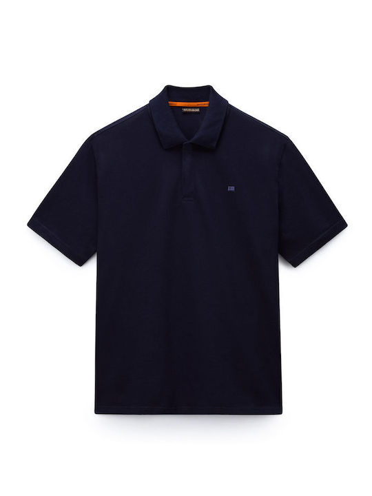 Polo Short Sleeve Blouse Navy Blue