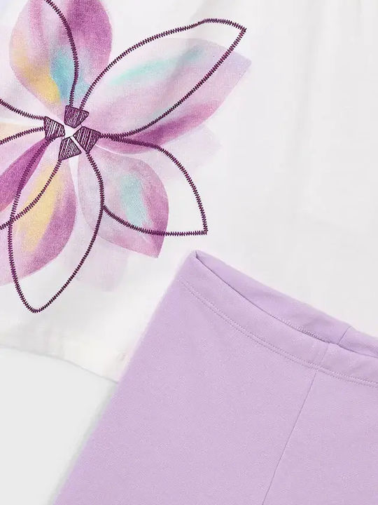 Kinderbekleidungssets mit Leggings Sommer 2 Stück Lila
