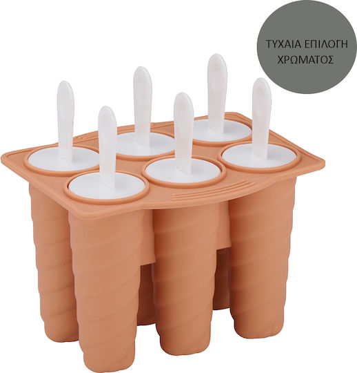 Alpina Bakeware Tin Ice Cream Ice Lolly 6 Sockets