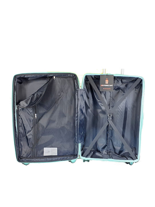 Forecast Forecast Medium Hard Suitcase Turquoise with 4 Wheels Height 65cm