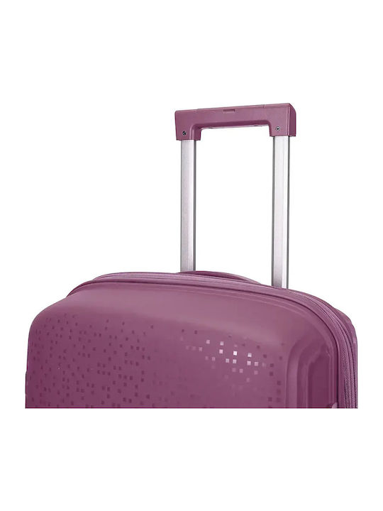 Amber Hard Purple Suitcases With 4 Wheels Set 2pcs